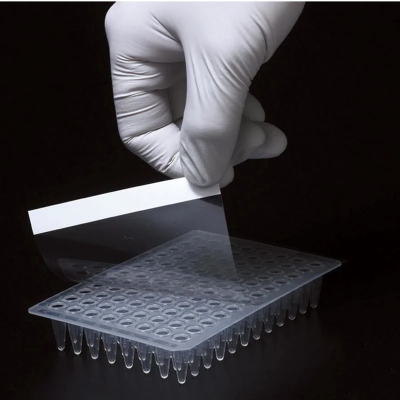 96 Well Elisa PCR Sealing Film Adhesive Film for Microplate Lab Use